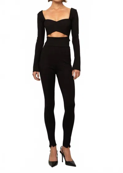 Nonchalantlabel Joelle Catsuit Romper In Black
