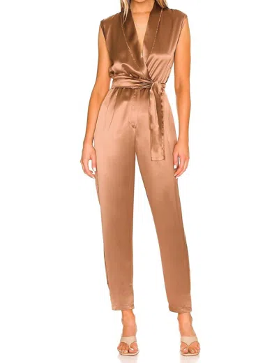 Nonchalantlabel Joey Jumpsuit In Brown