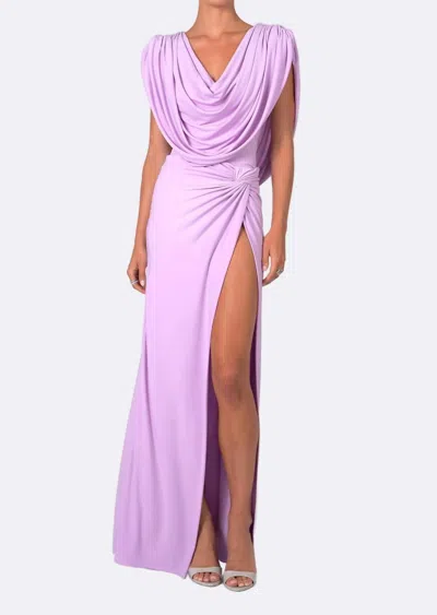 Nonchalantlabel Jordana Knotted Maxi Skirt In Lavender In Purple