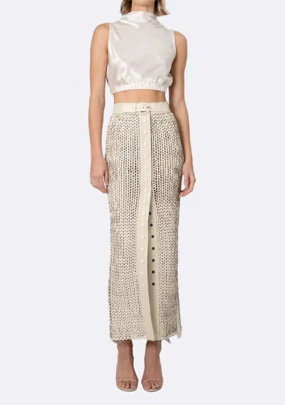 Nonchalantlabel Karina Maxi Skirt In Crema In Neutral