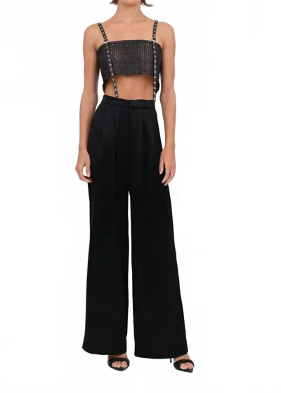 Nonchalantlabel Karter Crop Top In Black