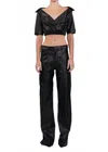 Nonchalantlabel Kate Crop Top In Black In Black