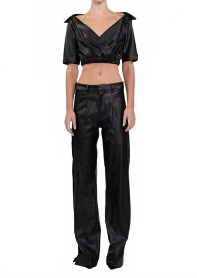 Nonchalantlabel Kate Crop Top In Black