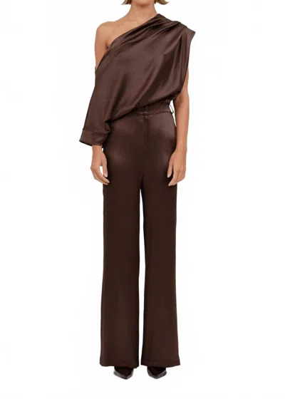 Nonchalantlabel Kenzie Top In Chocolate In Brown