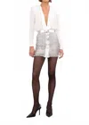 Nonchalantlabel Knight Skirt In Silver In Silver