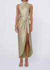 Nonchalantlabel Kylie Wrap-around Skirt In Sage In Green