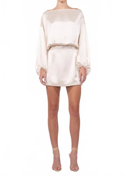 Nonchalantlabel Lana Dress In Champagne In Neutral