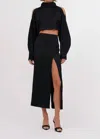 Nonchalantlabel Lane Midi Skirt In Black In Black
