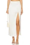 Nonchalantlabel Lane Midi Skirt In Champagne In White