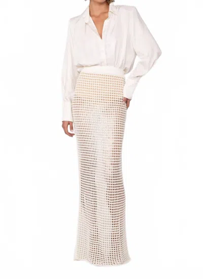 Nonchalantlabel Larissa Bodysuit In Ivory In Multi