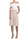 Nonchalantlabel Lex Culotte Short In Oat In Neutral