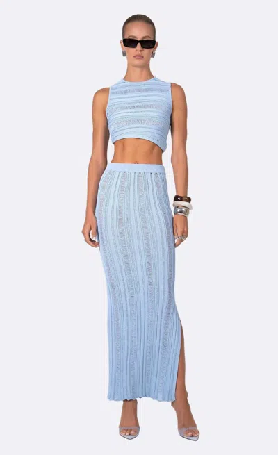 Nonchalantlabel Lilia Maxi Skirt In Baby Blue