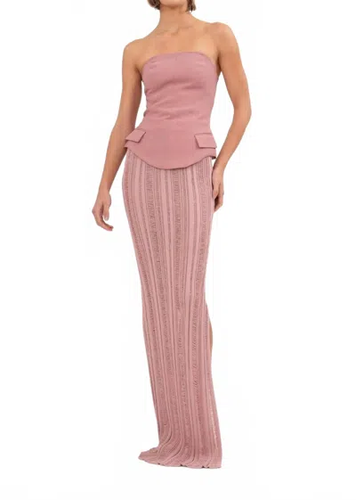 Nonchalantlabel Lilia Maxi Skirt In Mauve In Pink