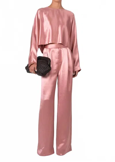 Nonchalantlabel Louise Blouse In Dusty Rose In Pink