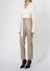 Nonchalantlabel Maris High Waisted Pants In Taupe In Brown
