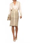 Nonchalantlabel Max Midi Skirt In Crema In Neutral