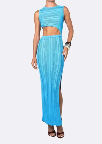 Nonchalantlabel Oriana Maxi Dress In Azure In Blue