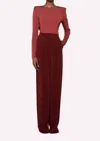 Nonchalantlabel Pace Bodysuit In Rust In Red