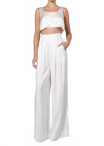 Nonchalantlabel Paige Wide Leg Pant In White