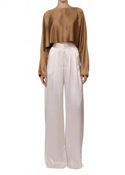 Nonchalantlabel Paris Pant In Champagne In White