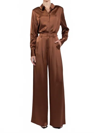 Nonchalantlabel Paris Pants In Brown