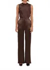 Nonchalantlabel Pauline Pant In Chocolate In Brown