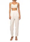 Nonchalantlabel Penny Pant In White In Neutral