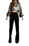 Nonchalantlabel Rey Crop Top In Silver In Silver