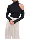 Nonchalantlabel Rooney Knit Top In Black In Black