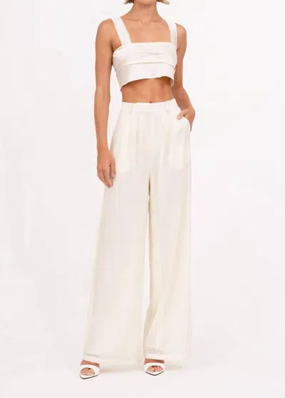 Nonchalantlabel Roxanne Pant In Winter White