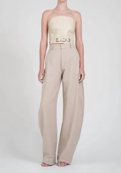 Nonchalantlabel Sia Crop Top In Crema In Neutral