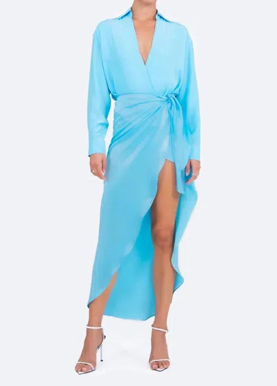 Nonchalantlabel Sydney Silk Skirt In Blue