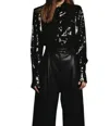 Nonchalantlabel Tiffany Long Sleeve Top In Black In Black