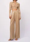 Nonchalantlabel Tylan Long Sleeve Top In Sand In Multi