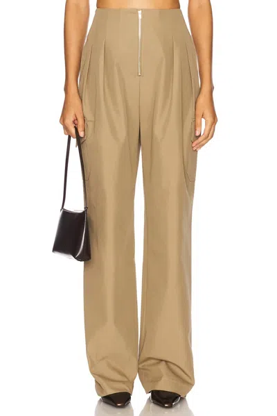 Nonchalantlabel Walker Pant In Army In Brown