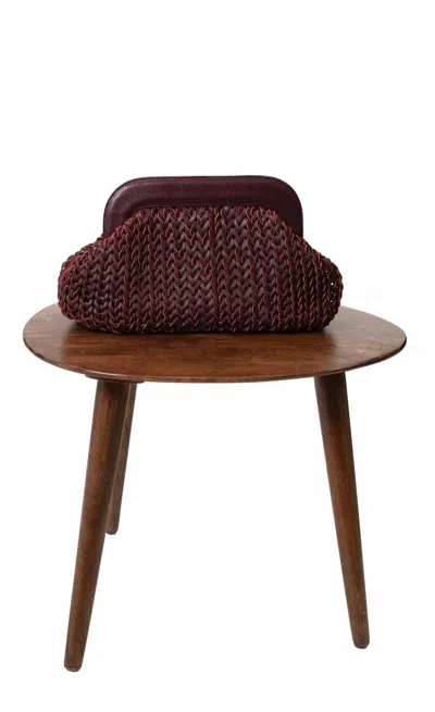 Nonchalantlabel Women's Haddie Clutch Bag In Bordeaux In Purple