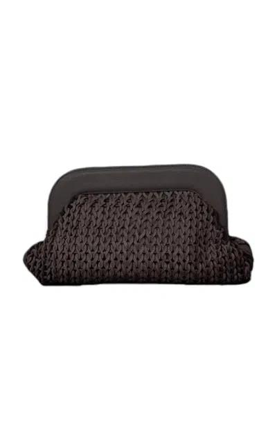 Nonchalantlabel Women's Haddie Clutch In Chocolate In Gold