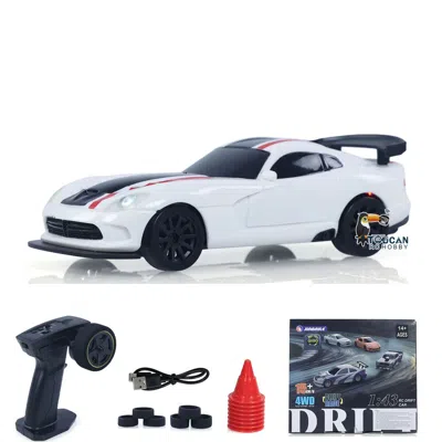 None Us Stock 1/43 Scale Rc Drift Car - Rtr 4wd Gyro High-speed Radio Control Racing Model With 2.4g Tech In Multi