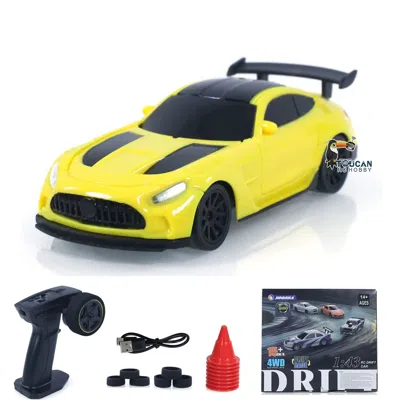 None Us Stock 1/43 Scale Rc Drift Car - Rtr 4wd Gyro High-speed Radio Control Racing Model With 2.4g Tech In Multi
