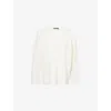 None Womens  Amelia Round-neck Cashmere Jumper In White