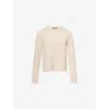 None Womens  Fisherman Raglan-sleeves Cashmere Jumper In Brown