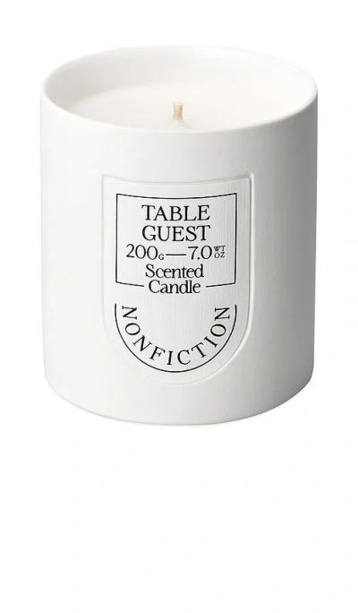 Nonfiction Table Guest Scented Candle In White