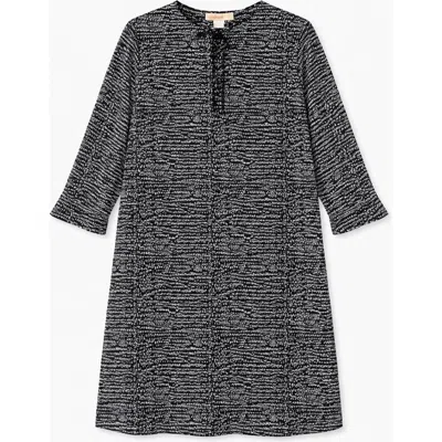 Noni Daily Geo Swim Dress Short Sleeve Above Knee Swim Dress In Multi