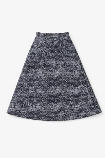 Noni Daily Geo Swim Elastic Waist A-line Skirt In Blue