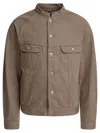 Nonnative Beige Boxy-fit Cotton Jacket In Brown