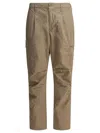 Nonnative Pleated-front Cargo Trousers In Brown