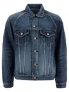 Nonnative Classic Denim Jacket With Structured Seams In Blue