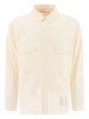 Nonnative Logo-embroidered Buttoned Shirt In Neutral