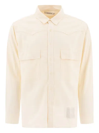 NONNATIVE COTTON-SILK BLEND SHIRT