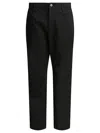 Nonnative Cotton Work Pants Trousers Black In Black